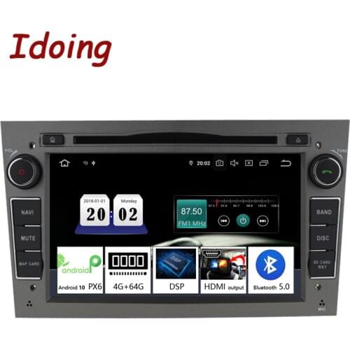 Idoing 7"2 din Andriod 10 Car Radio DVD Multimedia Player For Opel Vectra Corsa D Astra H PX6 4G+64G 6 Core IPS GPS Navigation