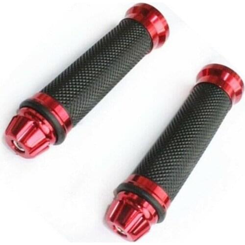 Red Handlebar Hand Grips 7/8" 22mm For Kawasaki Suzuki Yamaha ATV Dual Sport UTV