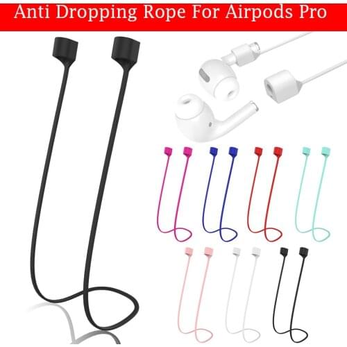 Magnetic Anti-lost Rope For Apple AirPods Pro Fashion Silicone Neck Hook Strap Wireless Earphone String Rope Soft Drop Loop 19Nv