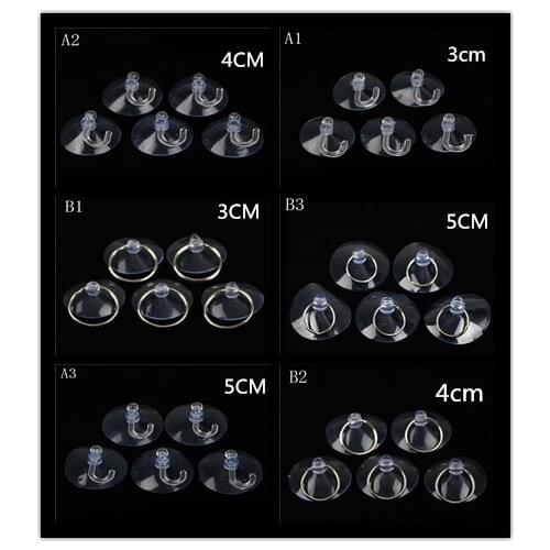 2019 New 5pcs Clear Suction Cup Sucker For Window Glass Wall Hook Hanger Kitchen Bathroom Wall
