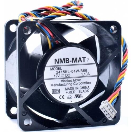 Original 2415KL-04W-B66 6cm 6038 60x60x38mm 12V 1.10A server chassis cooling fan
