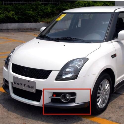 GENUINE OEM NEW AUTO FRONT BUMPER GUARD 71771-57K00,71781-57K00 (BLACK) FOR SUZUKI SWIFT SPORT (RS416) 2005-2012