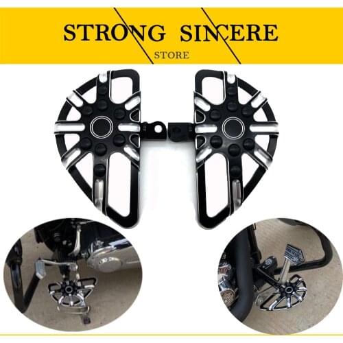 Motorcycle Front Rear foot step For Harley XL883 XL1200 X48 Breakout street glider fat Dana modified front and rear pedals