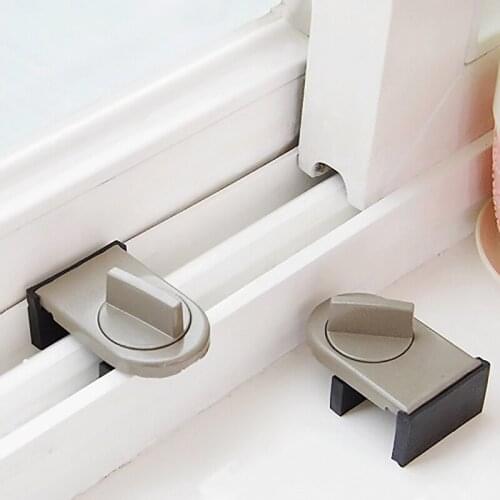Sliding Sash Stopper Cabinet Locks Straps Doors Security Anti-theft Window Stopper Retainer Protection Lock from Children Baby