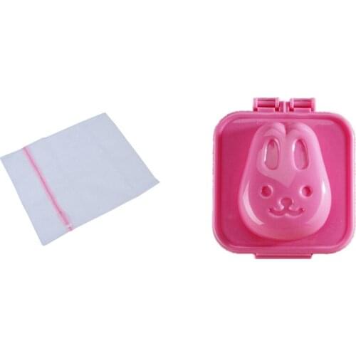Laundry Mesh Net Washing Bag 60X50CM & Egg Sushi Nigiri Rice Ball Japanese Bento Mold Egg Mold Roll-Rabbit