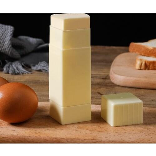 Creative Butter Spreading Stick Plastic Butter Storage Box Convenient Cheese Butter Storage Case Portable Kitchen Accessories