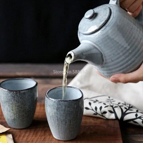 Japanese Teapot Porcelain Household Pot with A Large Capacity Water Pot