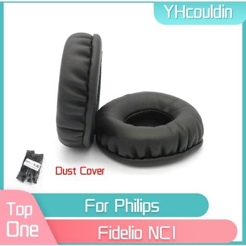 YHcouldin Ear Pads For Philips Fidelio NC1 Headset Leather Ear Cushions Replacement Earpads