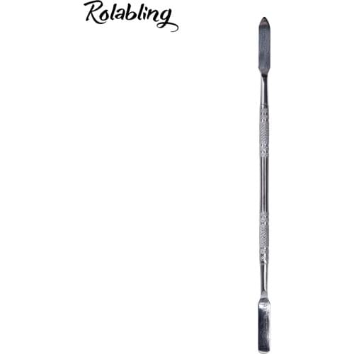 1pc Stainless Steel Nail Stirring Rod Acrylic Gel Powder Mix Stick Stirring Rod Spoon Manicure Nail Spatula Picker Manicure Tool