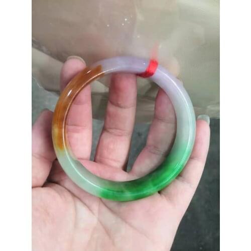 100% natural Burmese jadeite Rare 3 colors bracelet elegant princess bracelet gift for friend jade jewelry women bangle bangles