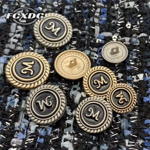 18/25mm Fashion Metal Buttons for Sewing and Needlework Handmade DIY Sewing Shirt Jacket Buttons Decorative Buttons for Clothing