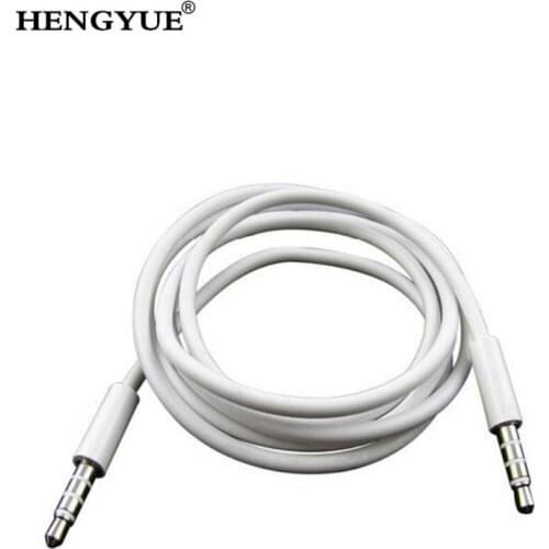 2pcs/lot High Quality White 3.5mm To 3.5 mm Car Aux Audio Cable For iPhone 4 4S 5 6S 7 8 plus iPod iPad touch mp3 mp4 phone