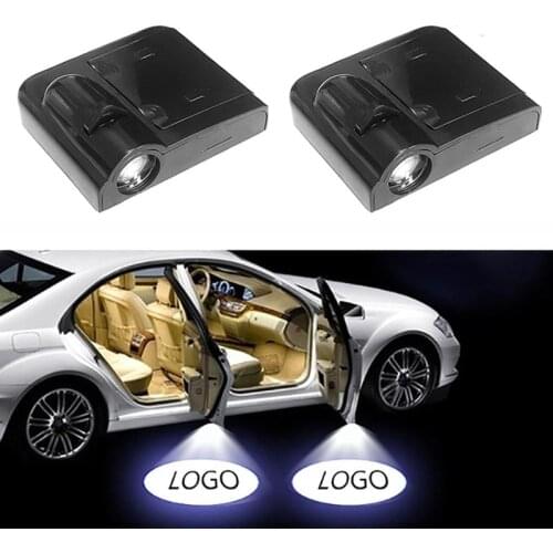 2PCS Car Door Logo Light Welcome LampUniversal Wireless Projector Light Atmosphere Car Light DC 5V Decorative Light Laser Light