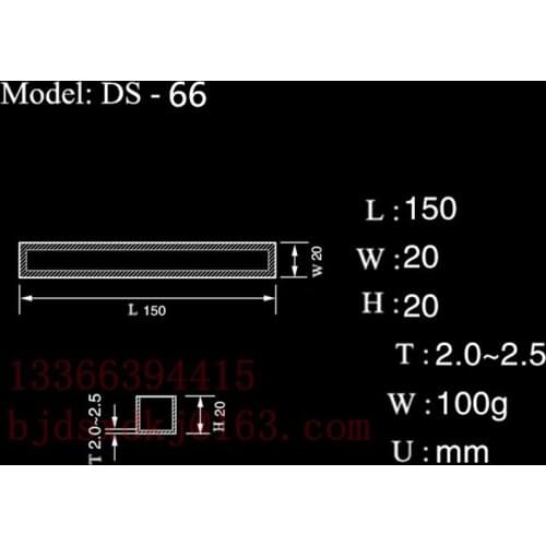 99.5%Al2O3 High Purity and Thermal Square Corundum Melting Pot L150*W20*H20mm/Alumina Ceramic Boat Crucible /Ceramic Refractory