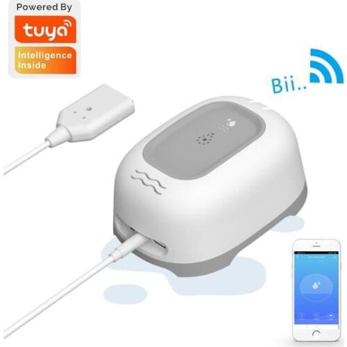 Smart home Wifi Water Leak Alarm Sensor Wireless Security Intelligent Detector Tuya APP Alert Smart Security Alarm Detector