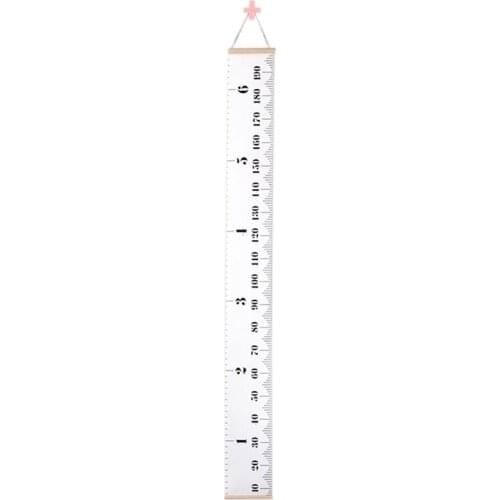 Baby Growth Chart Handing Ruler Wall Decor for Kids, Canvas Removable Height Growth Chart 79inchx 7.9inch