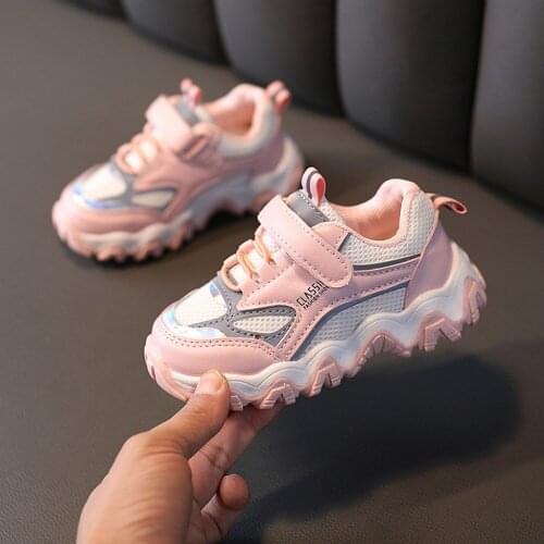 Kids Casual Shoes Girls Running Sneakers For Children Boys Toddler Shoes Spring New Fashion Soft-Soled Sports Basketball Shoes