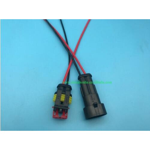 DJ7021-1.5-11/21 Free shipping 2 Pin waterproof male and female Connector Plug wiring harness cable harness