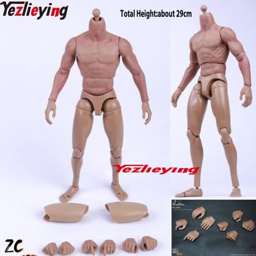 TopToys 1/6 Scale Muscular Body Action Figure Male ZCTOYS Strong Muscle Body Dolls Hot Toys TTM19 S002 12" Action & Toy Figures