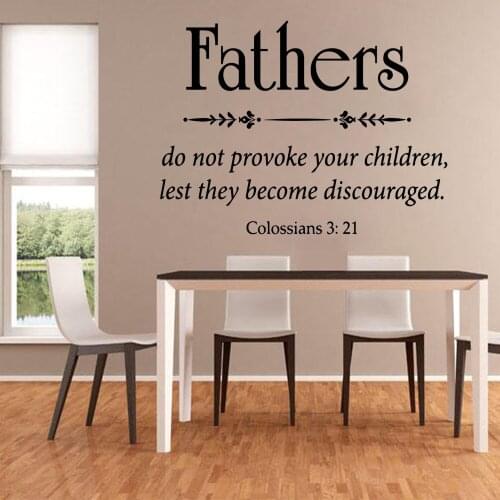 Beauty fathers Vinyl Kitchen Wall Stickers Wallpaper Decor Living Room Bedroom Removable Decal Creative Stickers