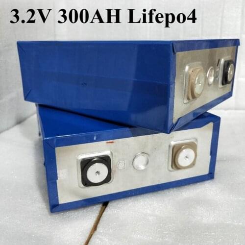 4pcs 3.2V 300Ah LiFePo4 Lithium Battery for DIY 12V Battery Pack Solar Energy Storage ,motorhome ,RV, Caranvan ,golf Trolley