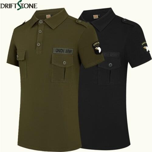 Men US Airborne Combat T-shirt Cotton Short Sleeve Military Tactical Tee shirt Casual Army Green Black T Shirt Tops