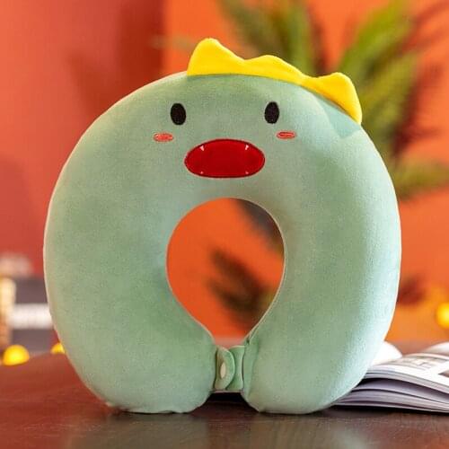 Kawaill Soft U-sharped Plush Stuffed Animals Memory Cotton Pillow Office Car Neck Protection Pillow Valentines Day Gift For Kids