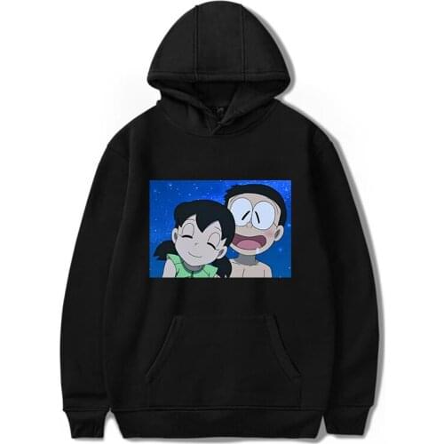 New Cartoon leisure Women Doraemon Hoodie Cool Fashion winter Women Loose Cartoon Print Top Swearshirt Long-sleeve hoodies Shirt