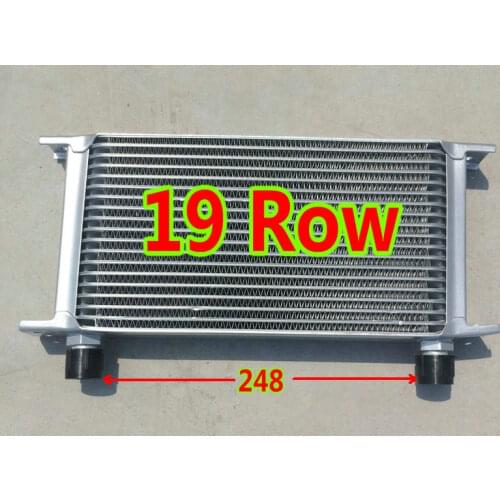 NEW performance Silver Universal OilCooler FOR 19 Row AN-10AN Engine Transmission Racing Oil Cooler Mocal style