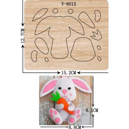 New rabbit wooden dies cutting dies for scrapbooking Multiple sizes V-8015