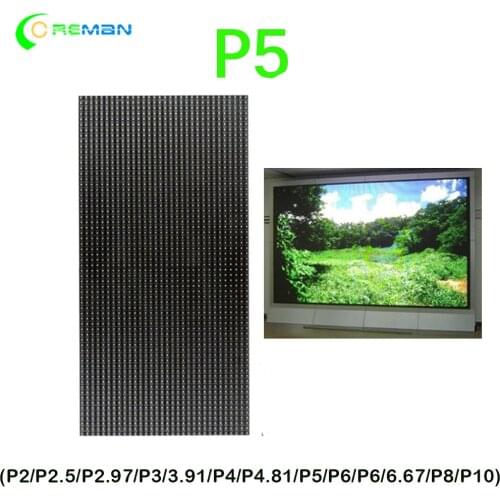 Smd2121 full color indoor led module p5 p4 p3 64*32 / led matrix module RGB p5 panel