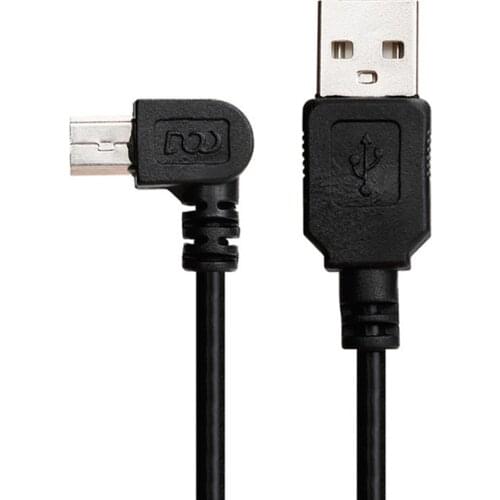 Right Angle L Shaped Portable Driving Recorder Mini 5Pin USB Car Supplies Charging Cable 3.5m GPS Navigator Transfer Power Plug