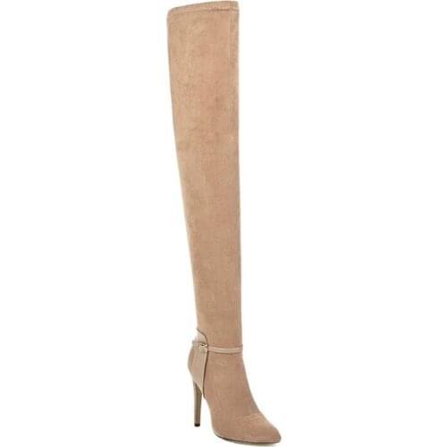 Big Size Pointed boots thigh high boots knee high boots over the knee boots women ladies boots shoes woman winter boots women