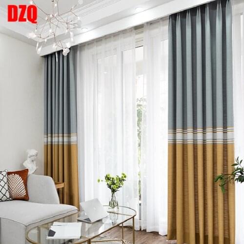 The New Minimalist Modern Style Curtains Fabric Blackout Curtains Bedroom Living Room