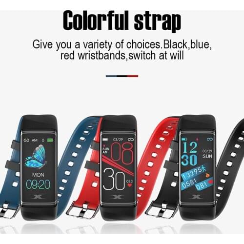 RGTOPONE 1.14inch Screen Smart Sport Bracelet Wristband Blood Pressure Message Reminder Rate Time Band Smart Clock for Men Women