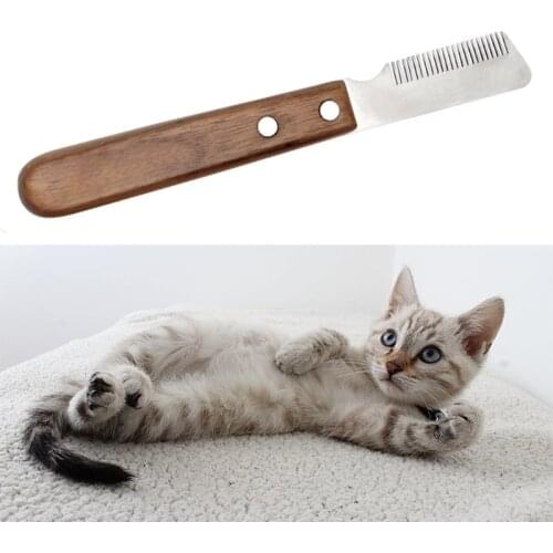 Dog Stainless Steel Groomer Brush Cat Massage Comb Scratcher Grooming Brush for Long & Short Fur Durable Pet Supplies