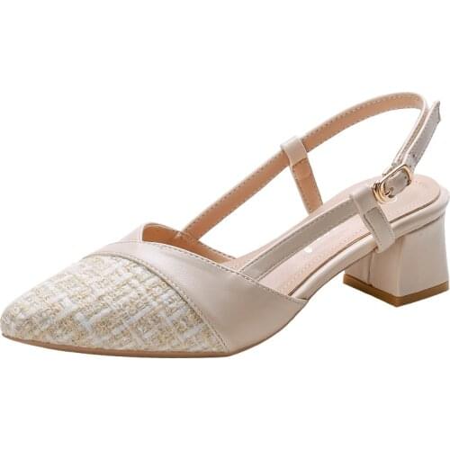 Women Sandals 2020 Sexy Thin Heel Pointed Single Shoes High-heeled Shoes Female Temperament Character Sandal Summer Shoes