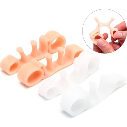 1Pair Adjuster Foot Care Hallux Valgus Bow Leg Pedicure Orthopedic Bunion Corrector Toe Separator Thumb Feet Straightener