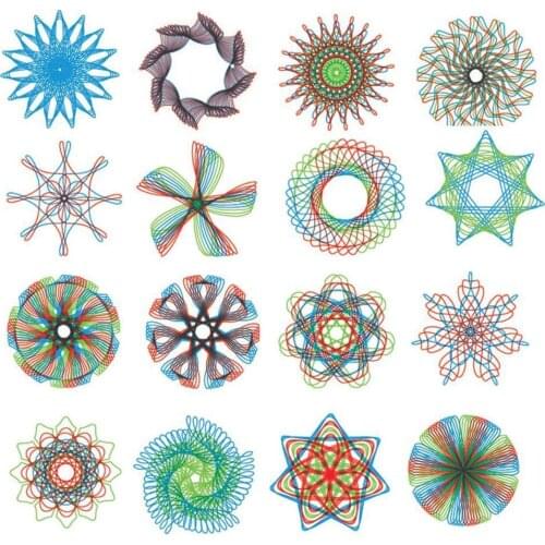 27pcs Wanhua Ruler Magic Set Childrens Art Drawing Template Ruler Educational Toys For Children