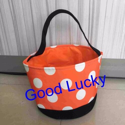 50pcs/lot free shipping Wholesale Personality Halloween Bucket kids treat or trick bag monogram halloween gift bucket