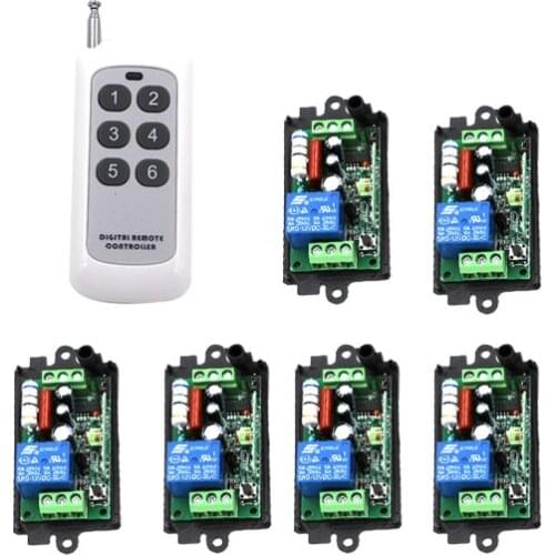 AC110V 220V 10A 200M 1 Channel Wireless Remote Control Switch Relay for Water Pump SKU: 5251