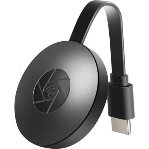 HDMI Wireless Display Adapter Mobile Screen Mirroring Receiver From Phone to Big Screen for Chrome Google Home Black