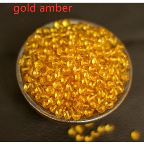 1piece AAA LOOSE BEADS red/blue/gold Amber round 6/8/10/12/14mm full hole wholesale for DIY jewelry necklace