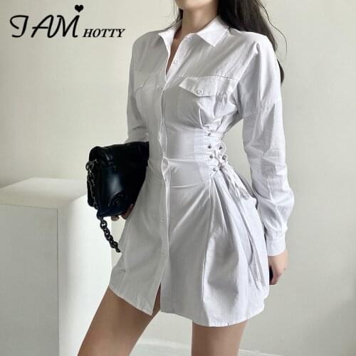 Iamhotty Fashionable Shirt Dresses