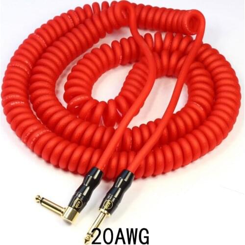 KGR Genuine Spring Guitar Cable Guitar Cable Phone Cable Music line fever noise shielding high quality
