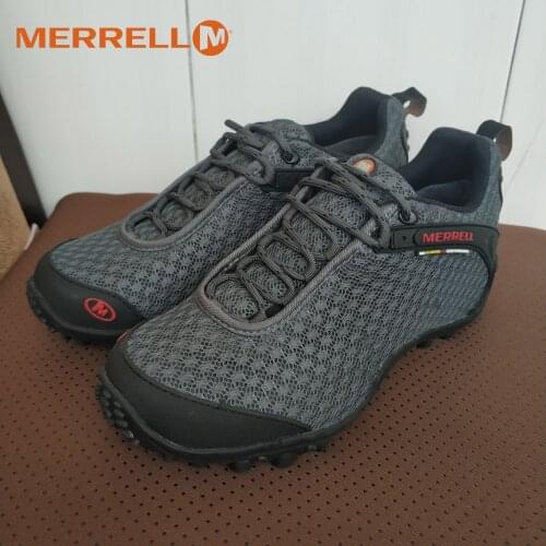 Merrell Air Mesh Breathable Men Low Top Hike Shoes Male Wearable Climbing Trek Light Outdoor None-Slip Walking Sneakers 39-44
