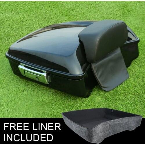 Motorcycle Chopped Trunk Backrest For Harley Tour Pak Touring Road King Electra Glide Street Glide 2014-2020