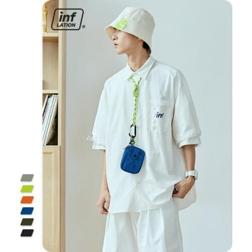 INFLATION Candy Color Wallet Mobile Phone Bag 2021 Men Coin Purses Square Hand Bag Casual Clutch Money Fashion Bag 270AI2019