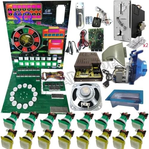 New casino roulette table slot Game Board Diy Kit Trugame Roulette Haiti Popular Coin Operated with multiple colour pushbutton