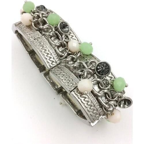 2015 New European Jewelry Suppliers chain Bracelets multi-layer Charms bangles for women Restoring ancient bangle